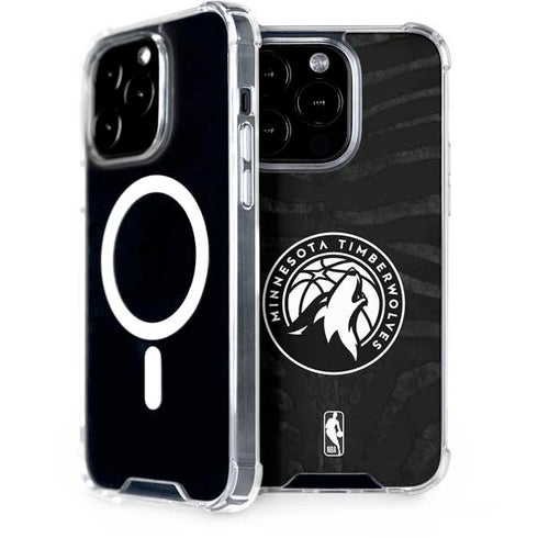 NBA Minnesota Timberwolves Black Animal Print iPhone Cases